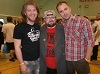 actor Nathan Head and photographer Craig Colville with a Kevin Smith Cosplayer at Wales Comic Con April 2017